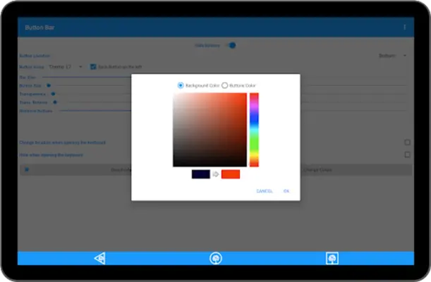 Button Bar android App screenshot 1
